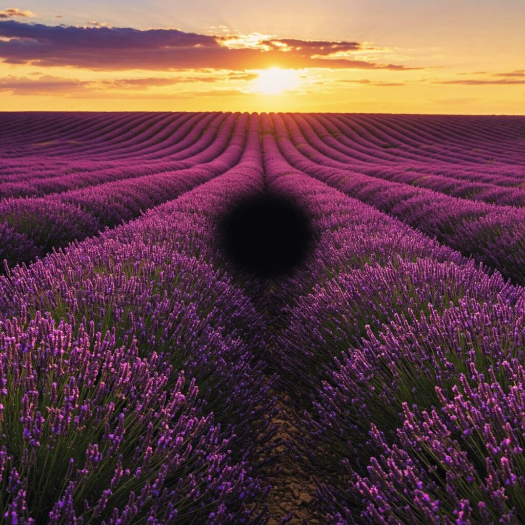 Simulazione della visione in una persona affetta da maculopatia, la visione centrale appare sfocata mentre quella periferica rimane conservata