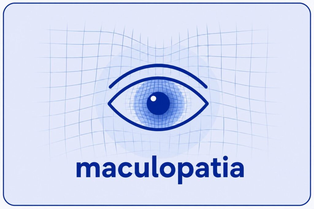 Maculopatia: degenerazione della macula e vista distorta Maculopatia: degenerazione della macula e vista distorta