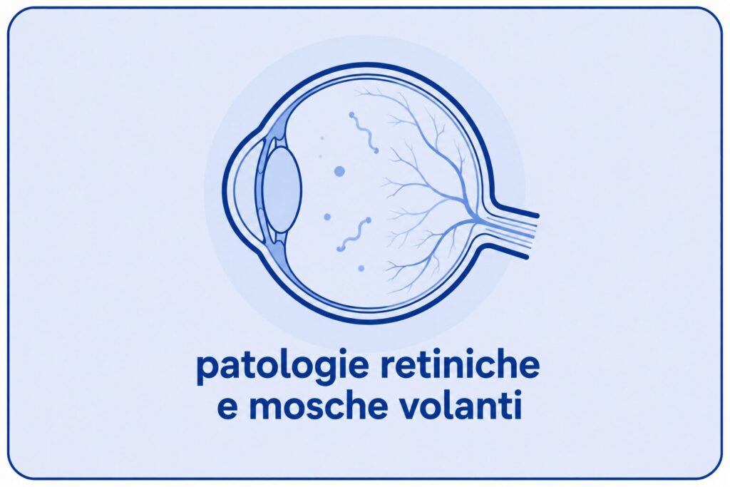 Mosche volanti e distacco posteriore del vitreo Mosche volanti e distacco posteriore del vitreo