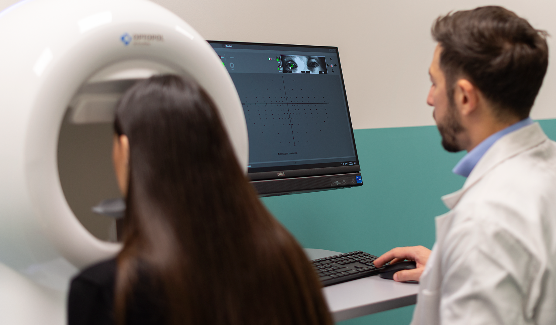 Campo visivo per la diagnosi del glaucoma