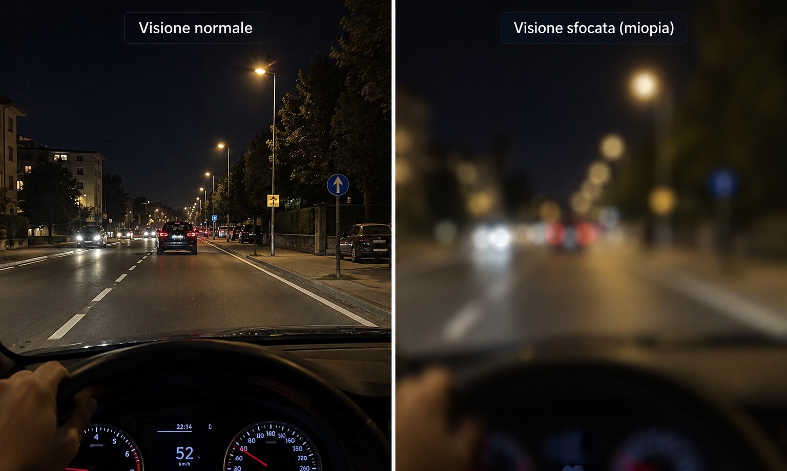 Come vede un paziente miope